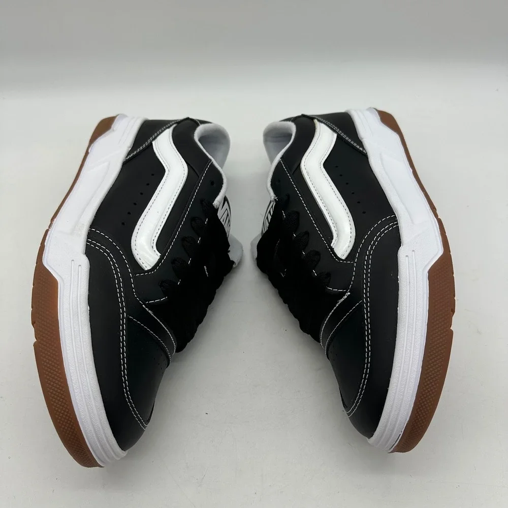 Vans 721356 Mens Size 9.5 VN000D2B9X1 Hylane Black White Gum Leather Skate Shoes